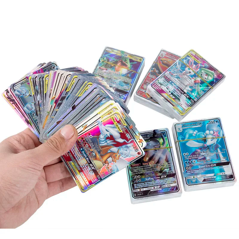 60/100Pcs English Pokemon Cards GX Tag Team Vmax EX Mega Shining Game Battle Carte Trading Collection Cards Toys Children Gifts