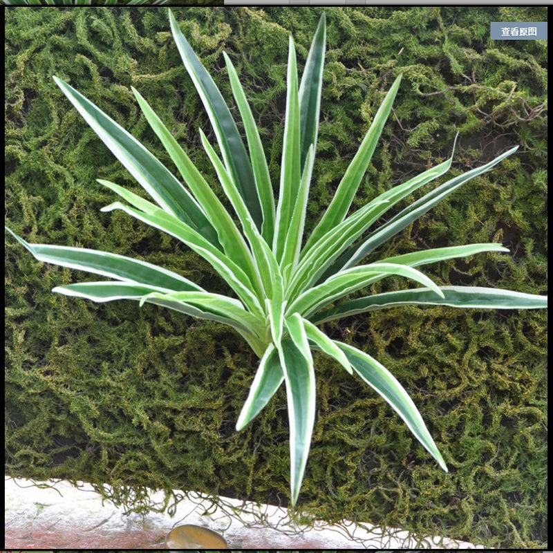 Artificial Green Chlorophytum Plant Fake Silk Orchid Leaves Grass Plant Floral Home Garden Decoration