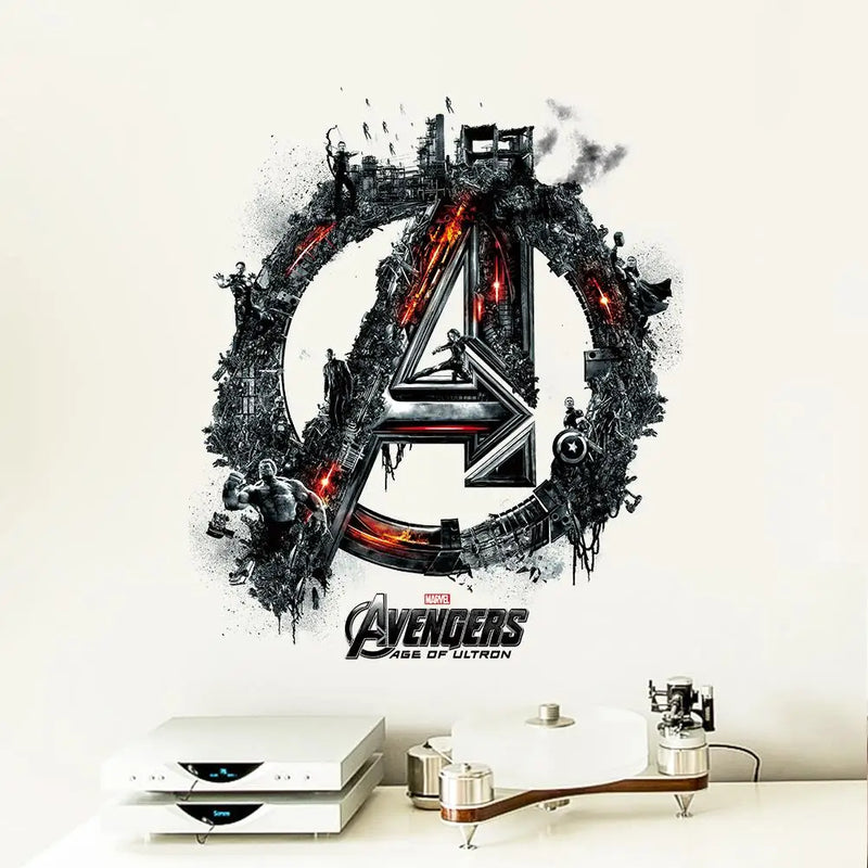 Disney The Avengers Wall Stickers For Kids Rooms Home Decor Pvc Wall Decals Diy Poster Mural Art Boy's Gifts Decoration