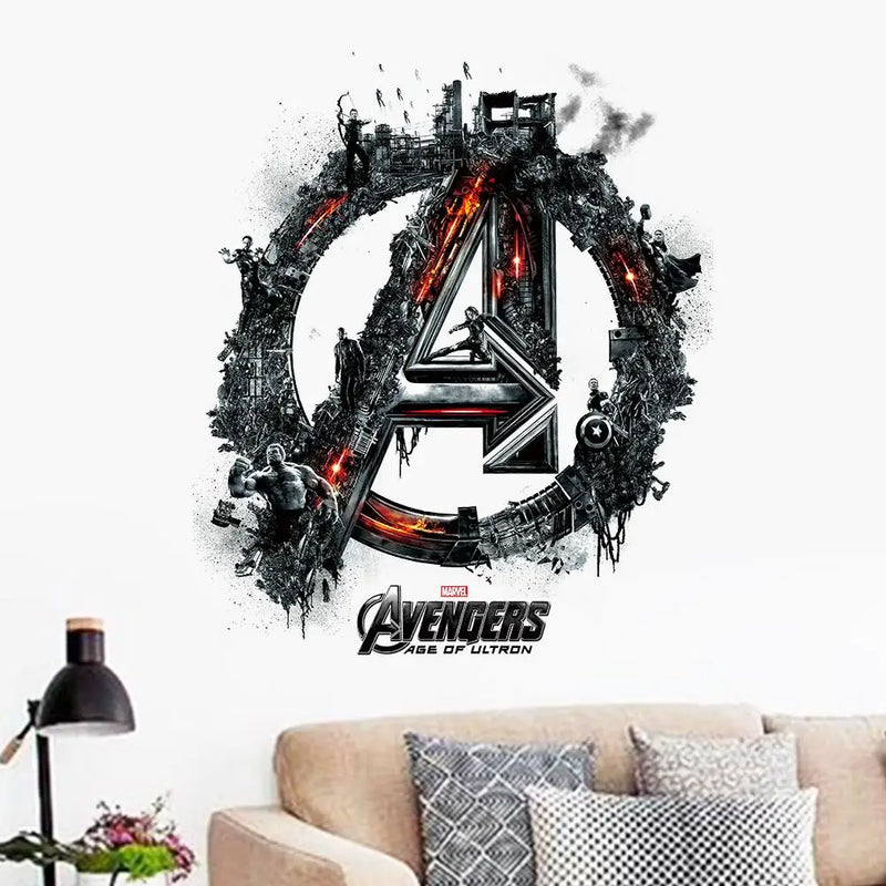 Disney The Avengers Wall Stickers For Kids Rooms Home Decor Pvc Wall Decals Diy Poster Mural Art Boy's Gifts Decoration