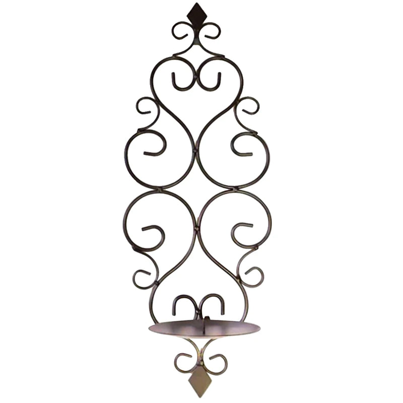 Living Room Candlestick Home Decor Candle Holder Wrought Iron Hotel Foldable Wedding Bedroom Anti Rust Retro Hanging Wall