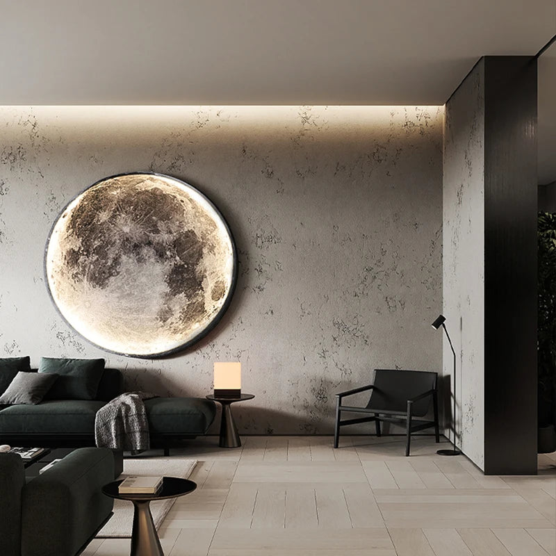 Modern LED Wall Lamp Moon Indoor Lighting For Bedroom Living Hall Room HOME Decoration Fixture Lights decorate Lusters Lamps