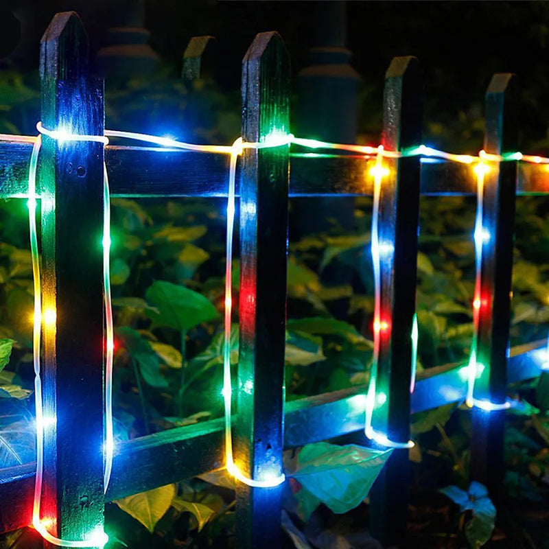 LED Rope Tube String Light 10M 30M Outdoor Christmas Rope Light Copper Wire Fairy Light Garland for DIY Garden Fence Party Decor