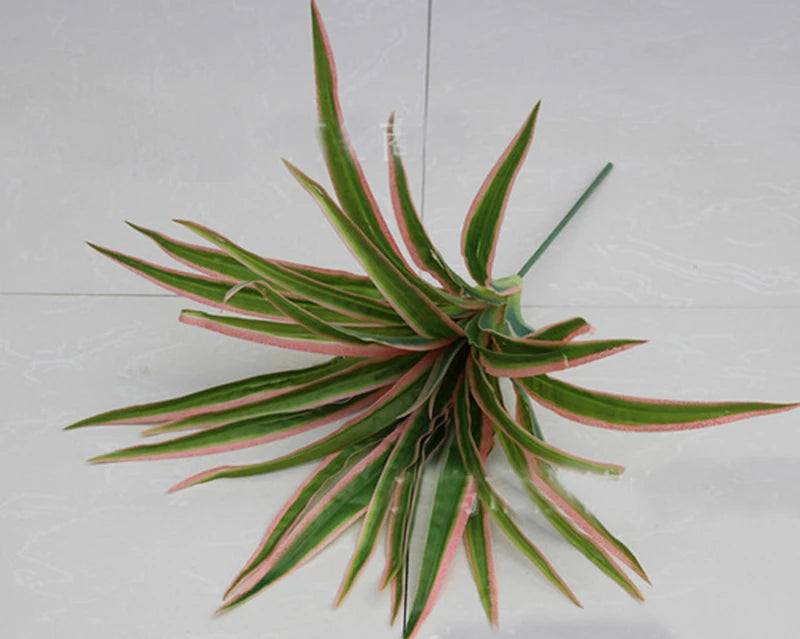 Artificial Green Chlorophytum Plant Fake Silk Orchid Leaves Grass Plant Floral Home Garden Decoration