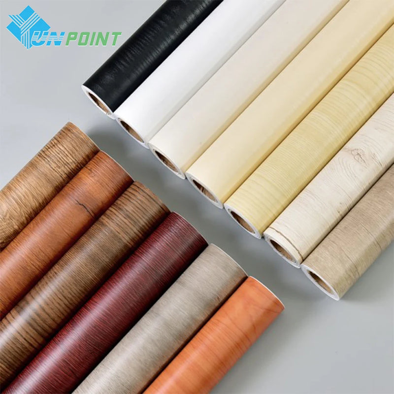 Wood Grain DIY Decorative Film Self Adhesive Furniture Renovation Wallpaper Wardrobe Cabinet Desk Door Waterproof Wall Stickers