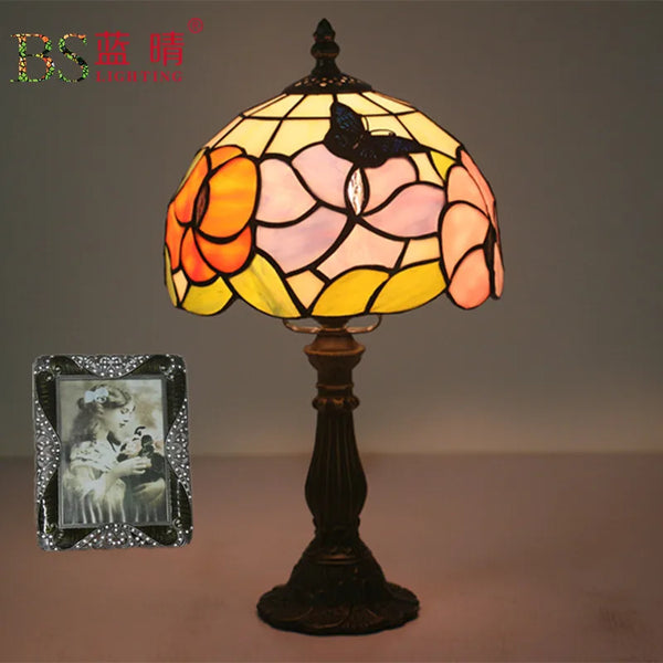 modern led flower lamp lighting nordic decor ceramic gourd lamp led lamp deco iron table lamps