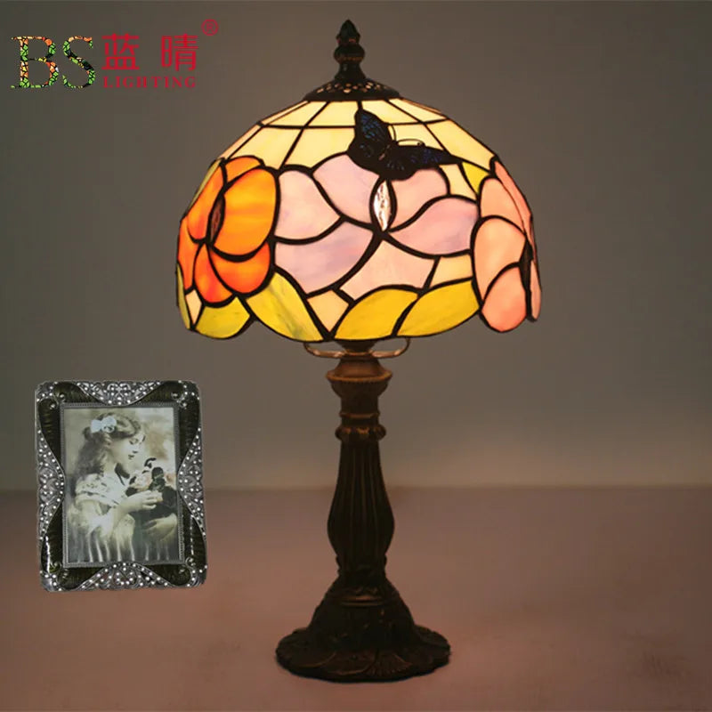 modern led flower lamp lighting nordic decor ceramic gourd lamp led lamp deco iron table lamps