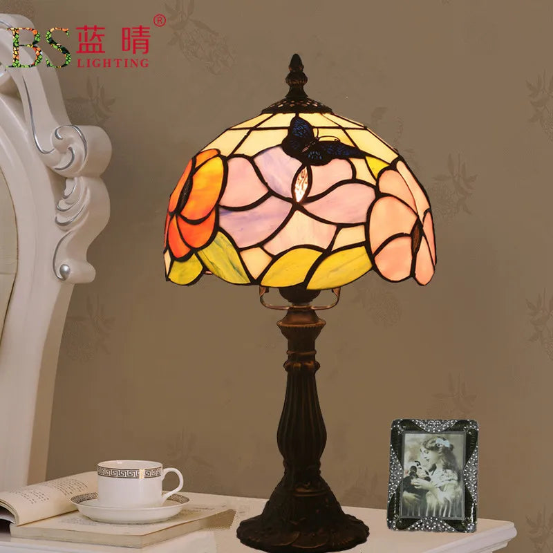 modern led flower lamp lighting nordic decor ceramic gourd lamp led lamp deco iron table lamps