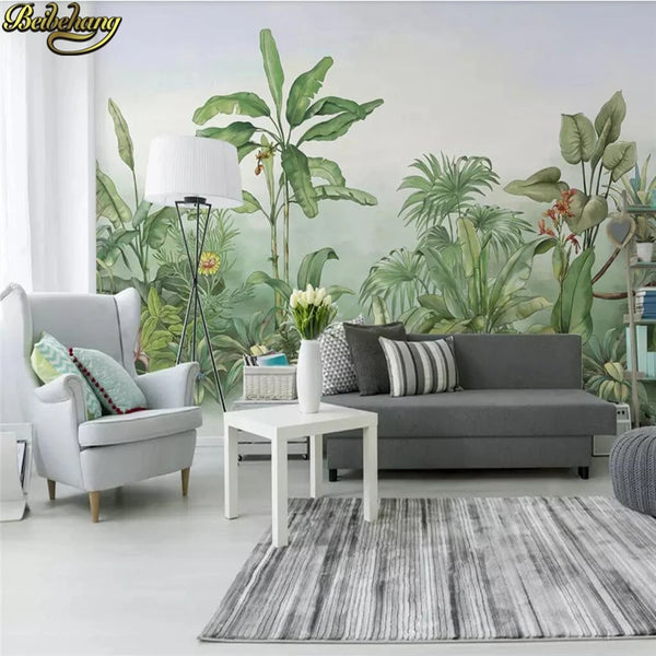 Custom Southeast Asian tropical plants banana tree Wallpaper Mural Landscape Photo murals wall papers home decor Wall stickers