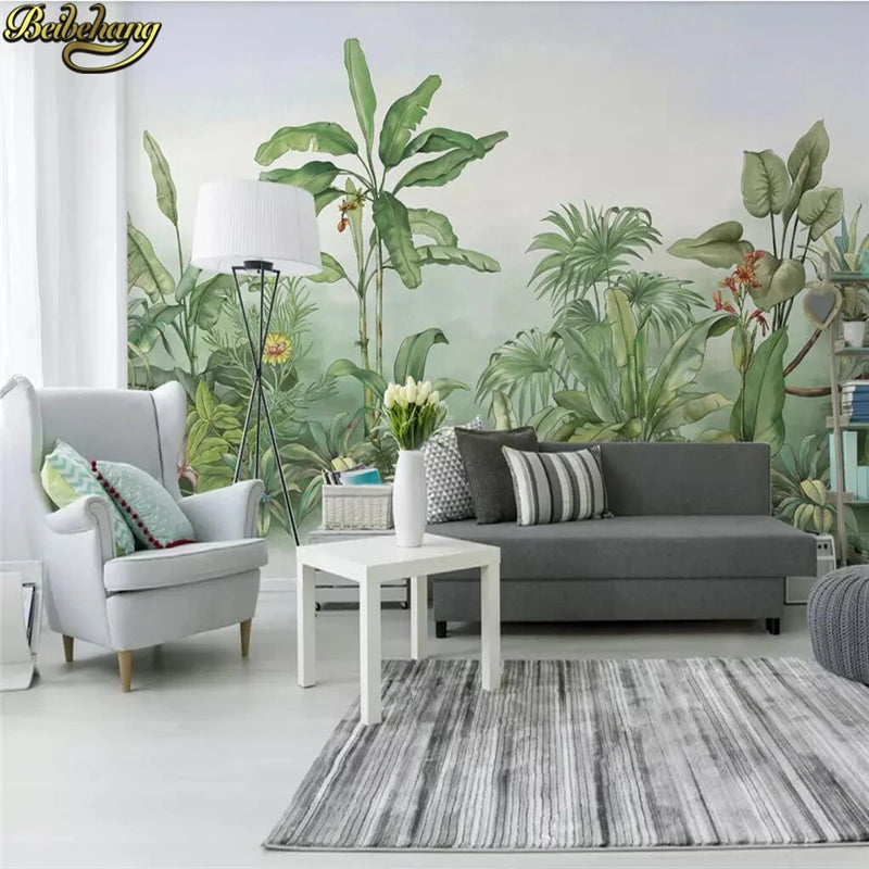 Custom Southeast Asian tropical plants banana tree Wallpaper Mural Landscape Photo murals wall papers home decor Wall stickers