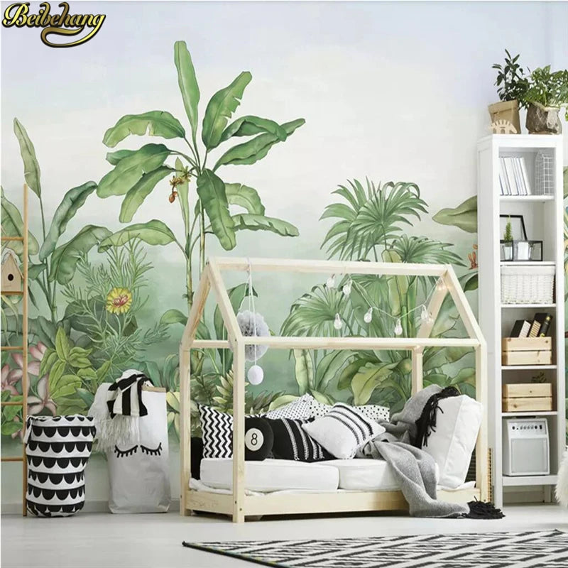 Custom Southeast Asian tropical plants banana tree Wallpaper Mural Landscape Photo murals wall papers home decor Wall stickers