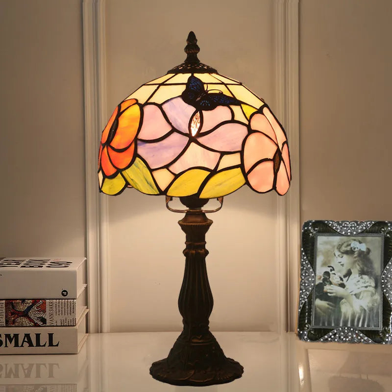 modern led flower lamp lighting nordic decor ceramic gourd lamp led lamp deco iron table lamps