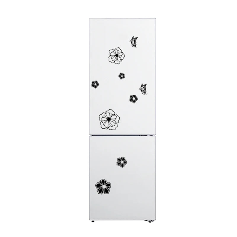 Refrigerator Sticker 3d wall sticker bedroom wall stickers home decor living room butterflies flower home decals mural arts post