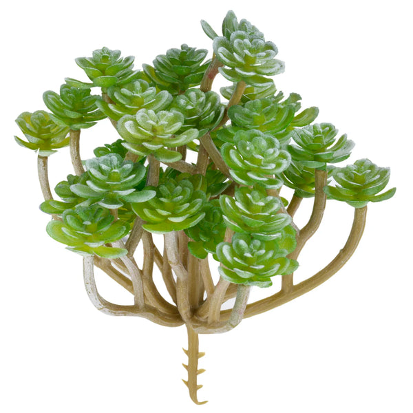 1PC Artificial Succulent Green Flocking Faux Succulents Plants Desktop Bonsai Fake Plants Without Pot Wedding Decoration