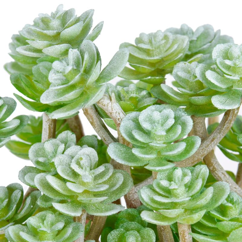 1PC Artificial Succulent Green Flocking Faux Succulents Plants Desktop Bonsai Fake Plants Without Pot Wedding Decoration