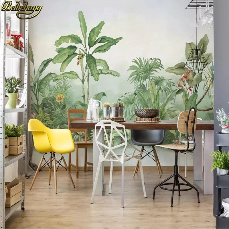 Custom Southeast Asian tropical plants banana tree Wallpaper Mural Landscape Photo murals wall papers home decor Wall stickers