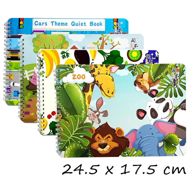 Quiet Busy Book Baby Montessori Material Toys Sticker Busy Board Matching Games Early Educational Learning Toys For Toddler