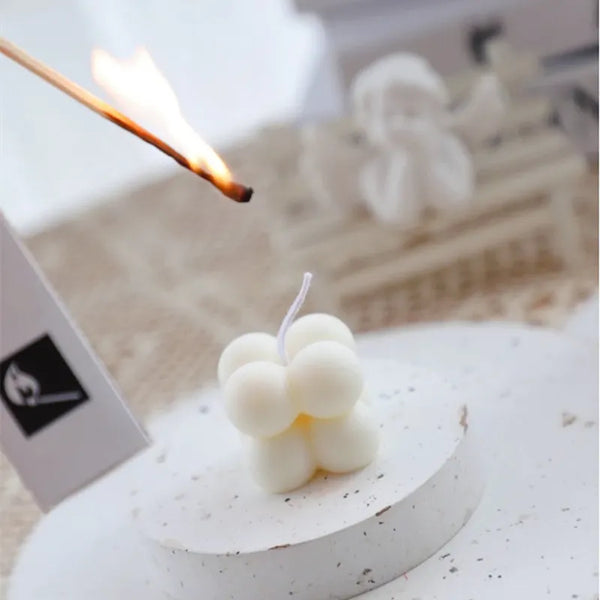 Candle Korea ins small cube Scented Candle Home Fragrance Geometric Shape Decoration Soy Wax Aromatherapy Candles Shooting Props