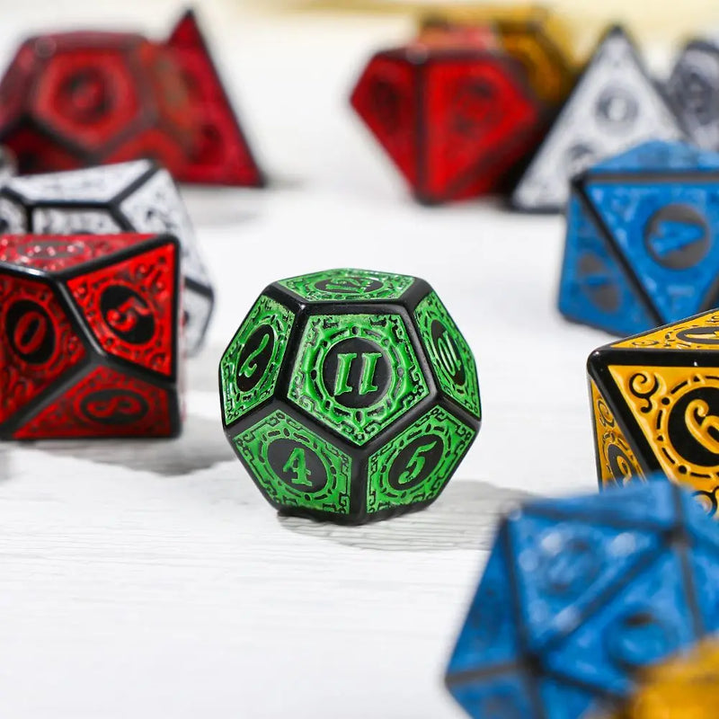 Hot Multi-Sided 7-Die Dice Set Game Dice For TRPG DND Accessories Polyhedral D4 D6 D8 D10 D12 D20 Dice For TRPG DND Accessories