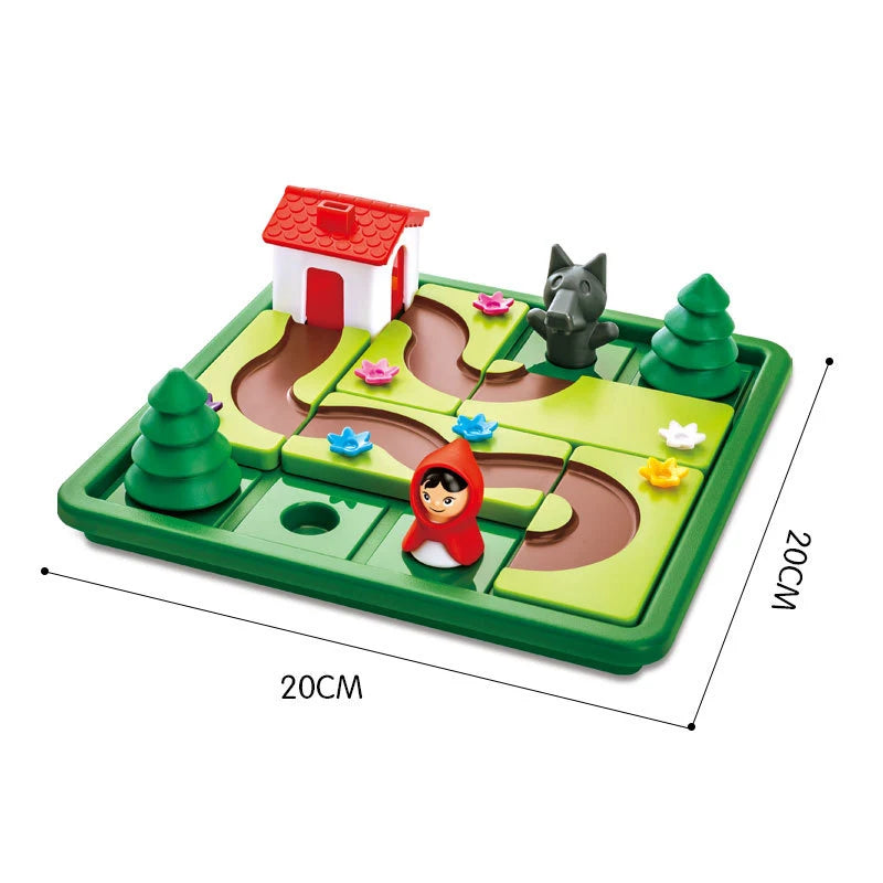 Little Red Riding Hood Smart Hide&Seek Board Games With Solution Skill-Building Puzzle Logic Game IQ Training Toy Children Gift