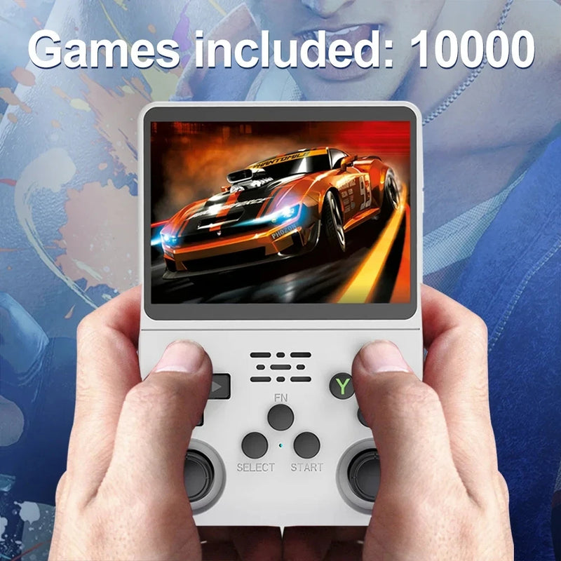 R36S Retro Handheld Video Game Console Linux System 3.5-inch IPS Screen Portable Handheld Video Player 64GB 15000 Games