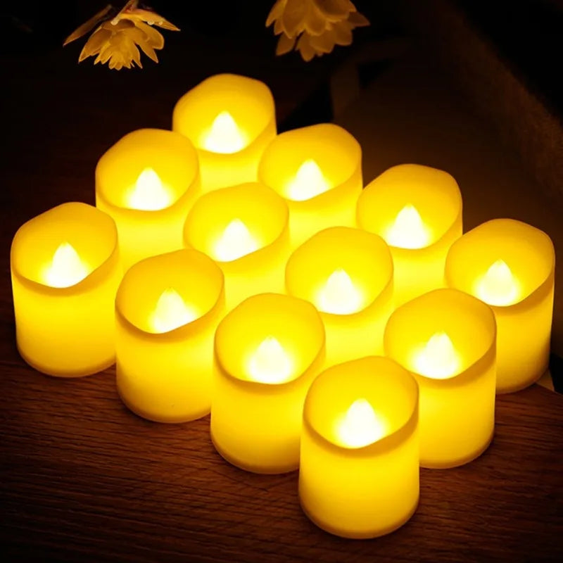 Flameless LED Electronic Candle Lights Battery Powered Tea Light Table Lamp for Wedding Halloween Christmas Decoration Candles