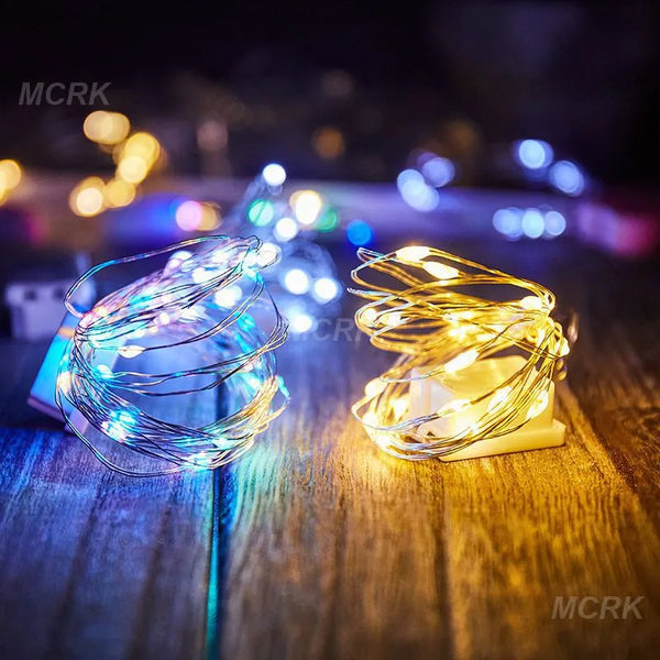 10LED 1m LED String Lights Fairy String Lights For Indoor Outdoor Home Wedding Party Decoration Gift Box Bouquet Lights