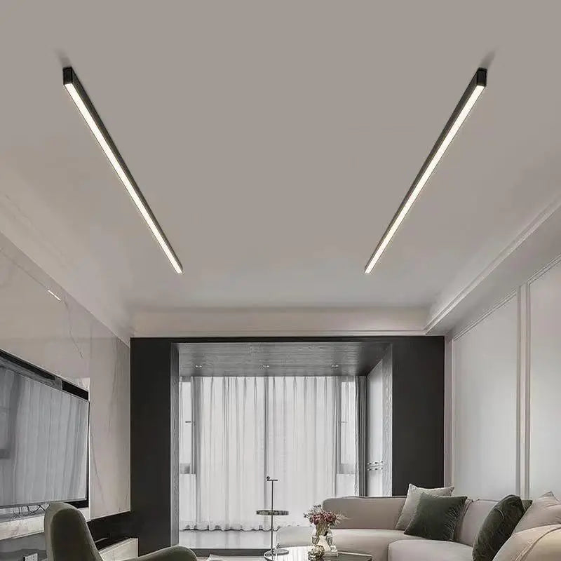 Led Long Strip Ceiling Lights Nordic Modern Aisle Balcony Bedroom Dining Living Room Ceiling Lamp Home Indoor Decor Lights