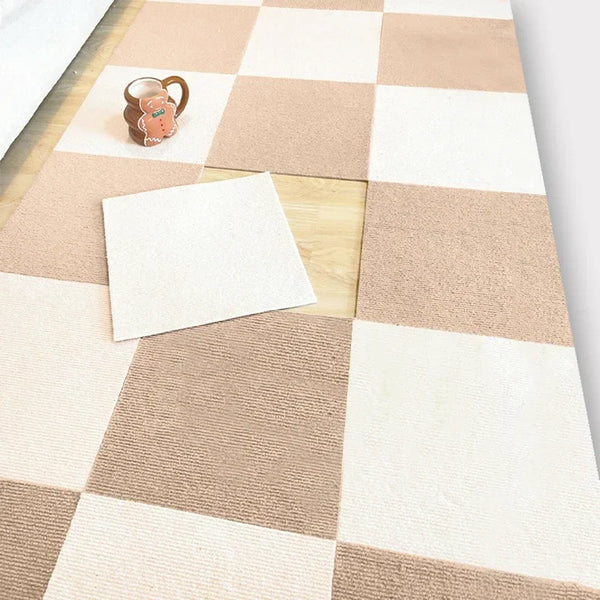 10pic Glue free square splicing floor mat, children's bedside blanket, simple bedroom, living room carpet 30x30cm rugs carpet