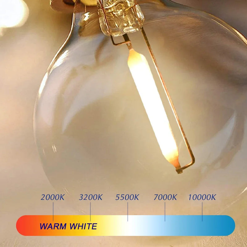 G40 Light Bulbs E12 5V 110V 220V 1W Plastic Globe Bulbs String Light Indoor Outdoor Patio Home Garden Decor Warm White