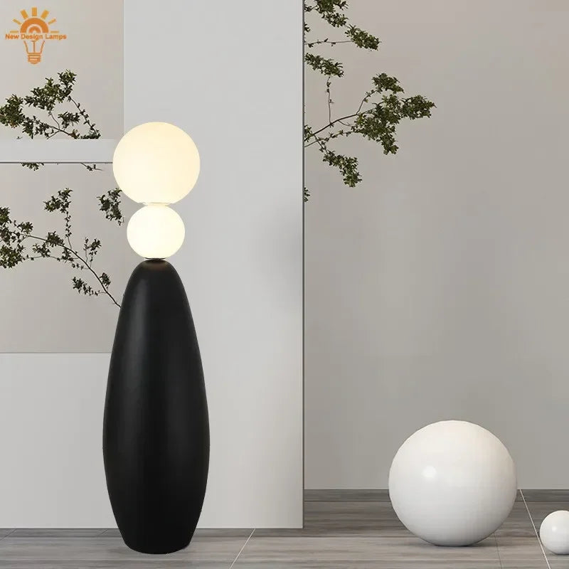 Nordic Led Floor Lamp Gourd Shape Italian Designer Lighting for Living Room Bedroom Sofa Stand Light Corner Lamp Decor