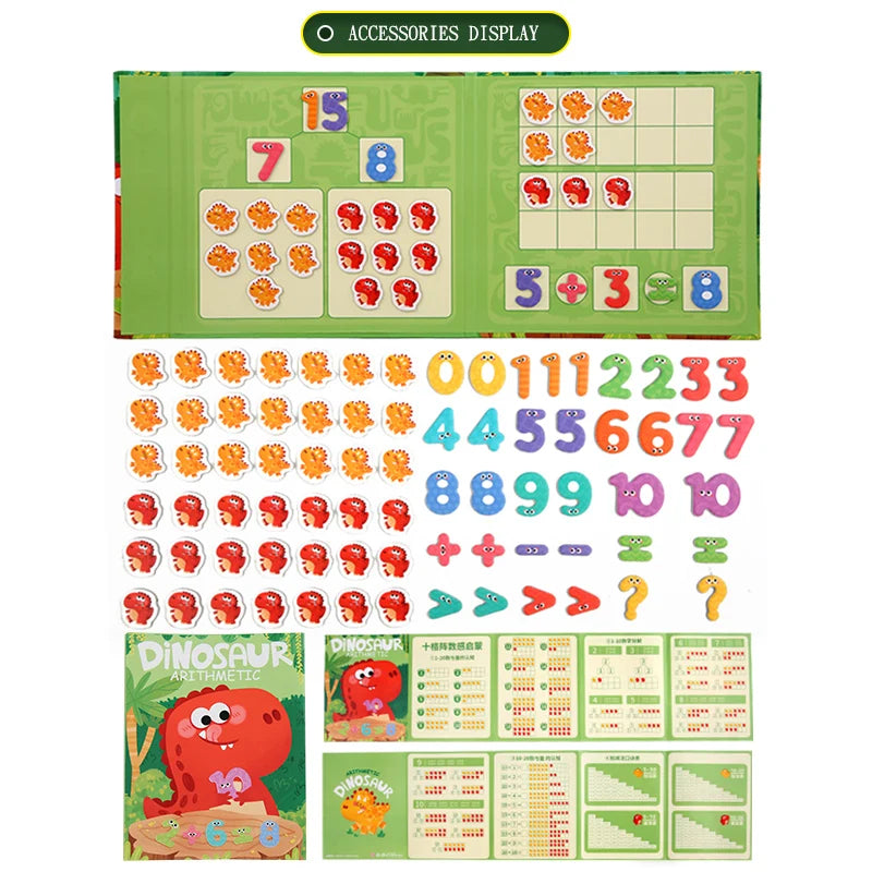 Kids Math Arithmetic Magnetic Stickers Digital Decomposition Arithmetic Montessori Games Baby Early Learning Education Toys