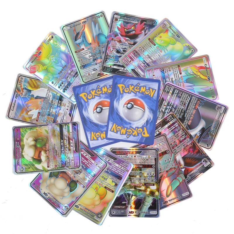 60/100Pcs English Pokemon Cards GX Tag Team Vmax EX Mega Shining Game Battle Carte Trading Collection Cards Toys Children Gifts