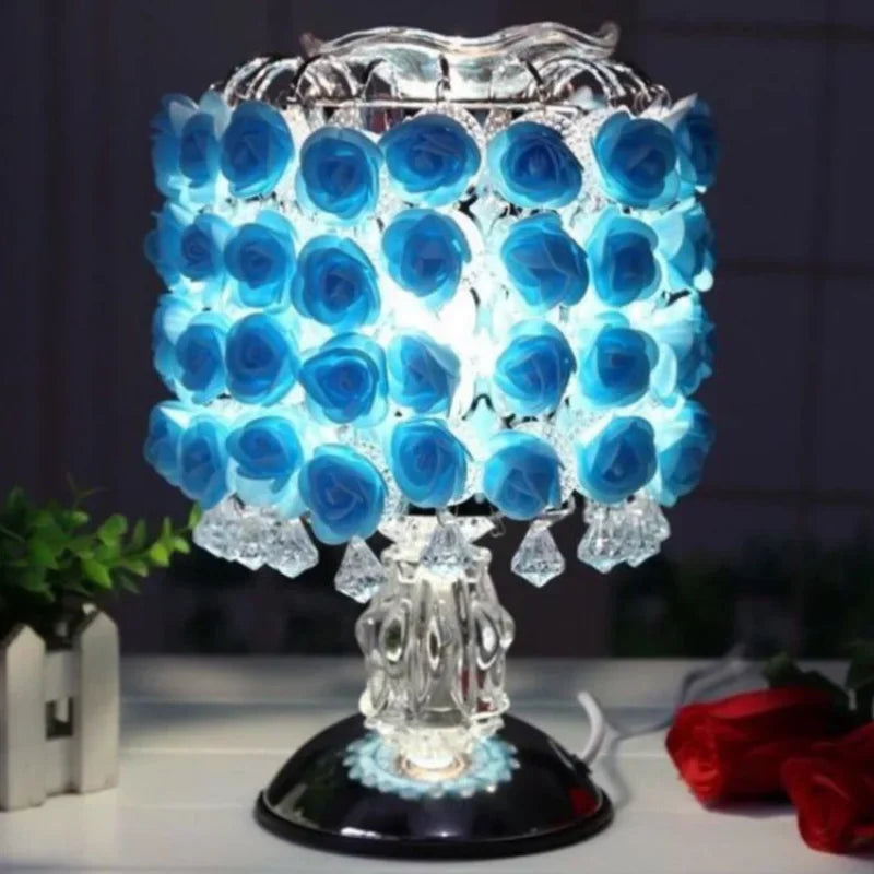 Fragrance Lamp Tree Light Rose Flower Table  Home Decoration Lights with LEDs for  Party Wedding  EU Plug