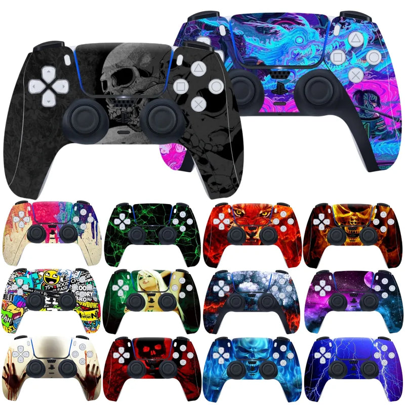 Decal Skin Sticker For PlayStation 5 PS5 Gamepad Controller Joystick Gameing Accessories Protective Anti-slip dust Stickers