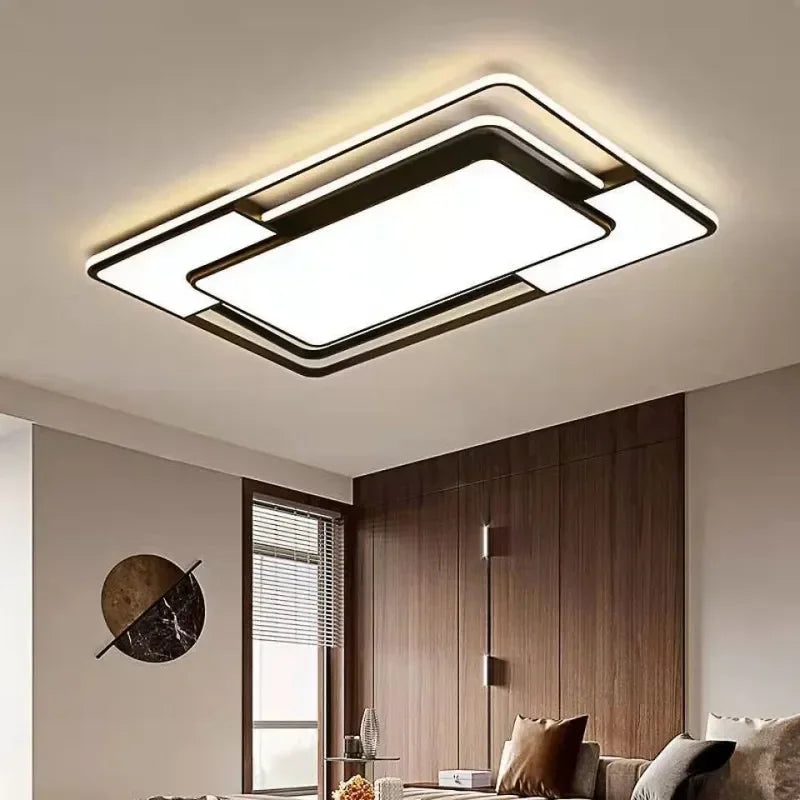 Modern Led Ceiling Lamp Dimmable for Living Room Restaurant Loft Kitchen Double Bedroom Home Decor Indoor Luster Light Fixture