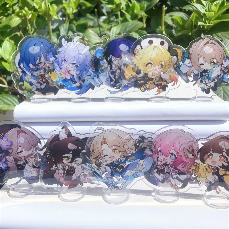 Honkai: Star Rail Jing Yuan Blade Imbibitor Lunae Sampo Koski Figure Stand Plate Anime Game Keychain Cosplay Prop Accessories