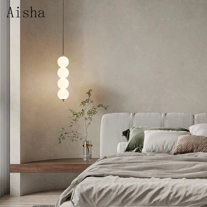 Modern gourd LED pendant lamp Nordic designer restaurant bar lighting fixture bedroom children's room hanging light