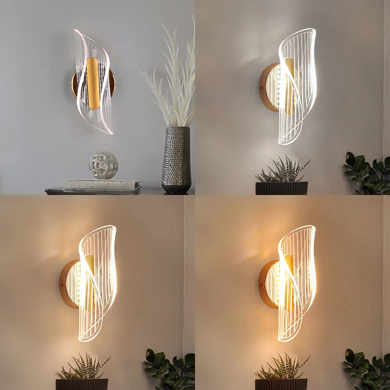 LED Wall Lights Indoor Lighting For Home Bathroom Hotel Living Room Indoor Home decoration Gold Nordic Style Sconce Lighting