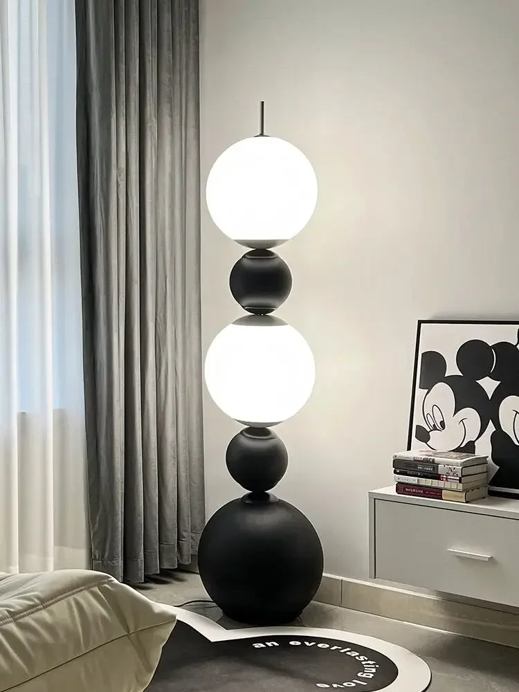 Nordic Led Floor Lamp Gourd Shape Italian Designer Lighting for Living Room Bedroom Sofa Stand Light Corner Lamp Decor