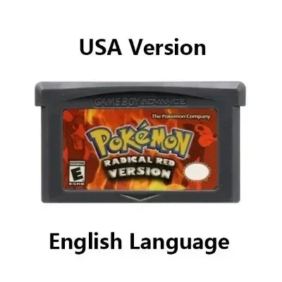 GBA Game Cartridge 32 Bit Video Game Console Card Pokemon Series FireRed Rocket Unbound Radical Red Sienna Sweet for GBA