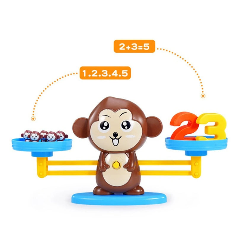 Montessori Math Toy Monkey Balance Baby Montessori Educational Games  Number Toy Educational Learning Toys Teaching Material