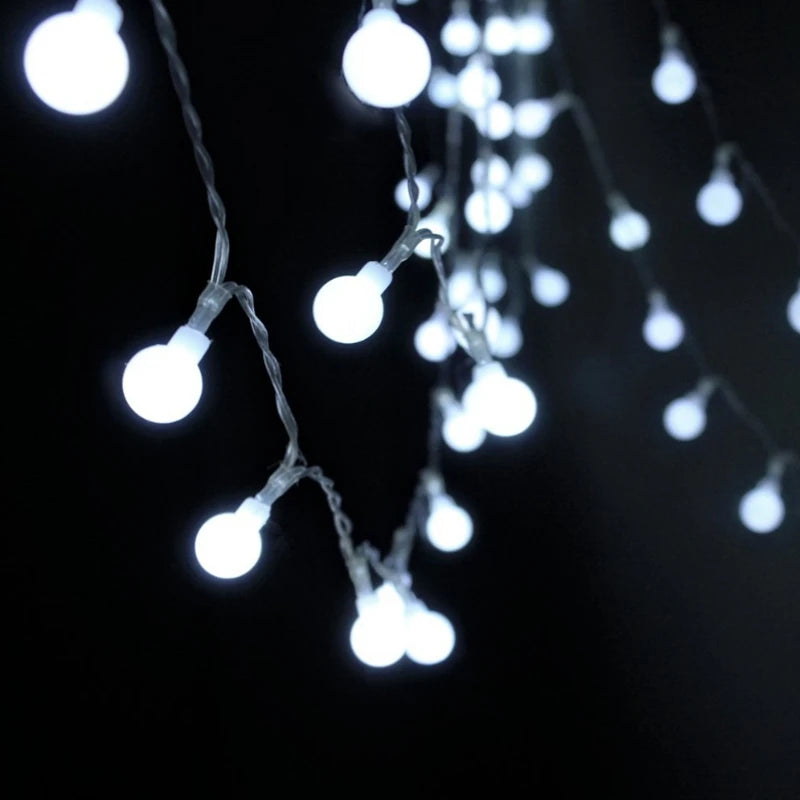 3M 6M 10M 12M Fairy Garland LED Ball String Lights Waterproof for Christmas Tree Wedding Home Indoor Decoration Battery Powered