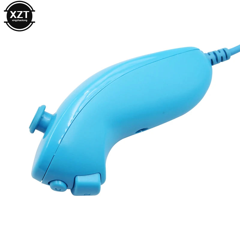 For Nintendo Wii Game Controller 5 colors Nunchuck Hand Curved Game Handle Controller Nunchuk For Wii Gamepad Accessories