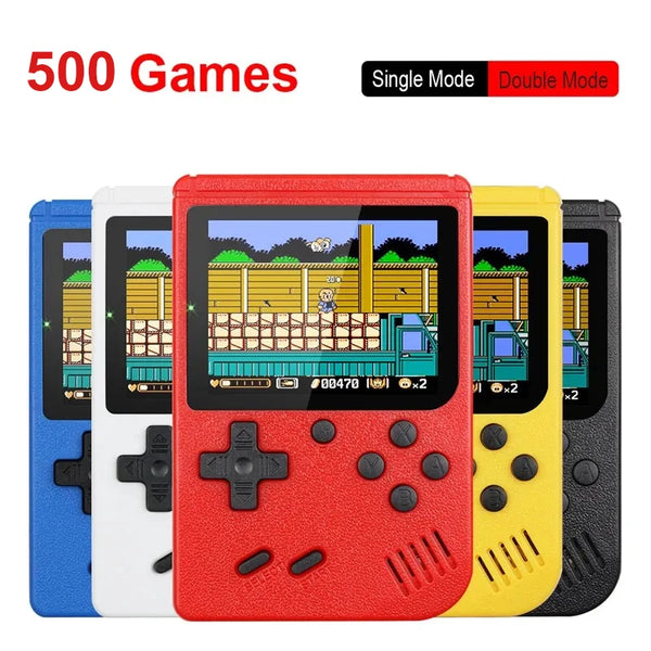 Retro Portable Mini Handheld Video Game Console 8-Bit 3.0 Inch Color LCD Kids Color Game Player Built-in 500 games