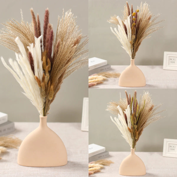 Artificial New Natural Reed Dried Flowers Pampas Grass Home Wedding Decoration European Home American Style Furry Dry Plants