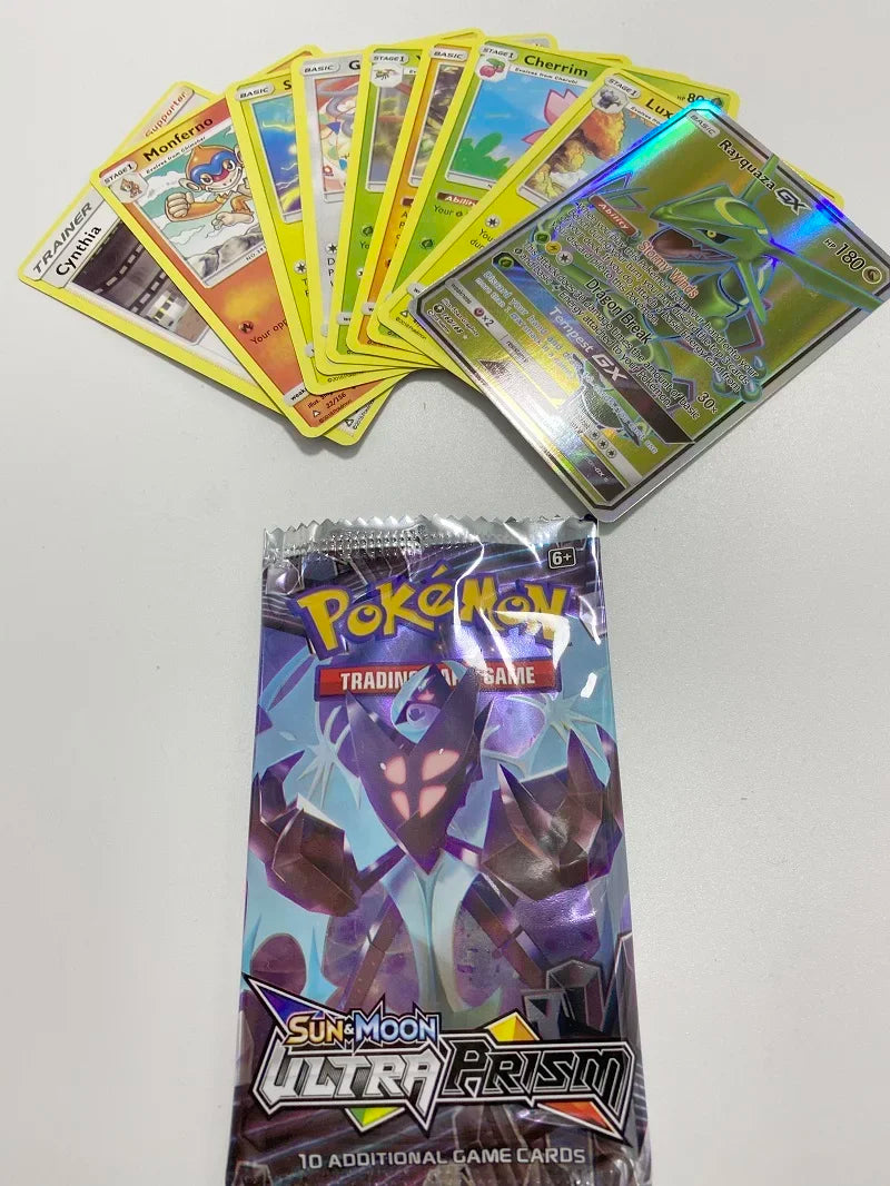 1 Pack Pokemon Card French English Sun Amp Moon GX Team Unbroken Bond Unifie Minds Evolutions Collectible Trading Cards Game Toy