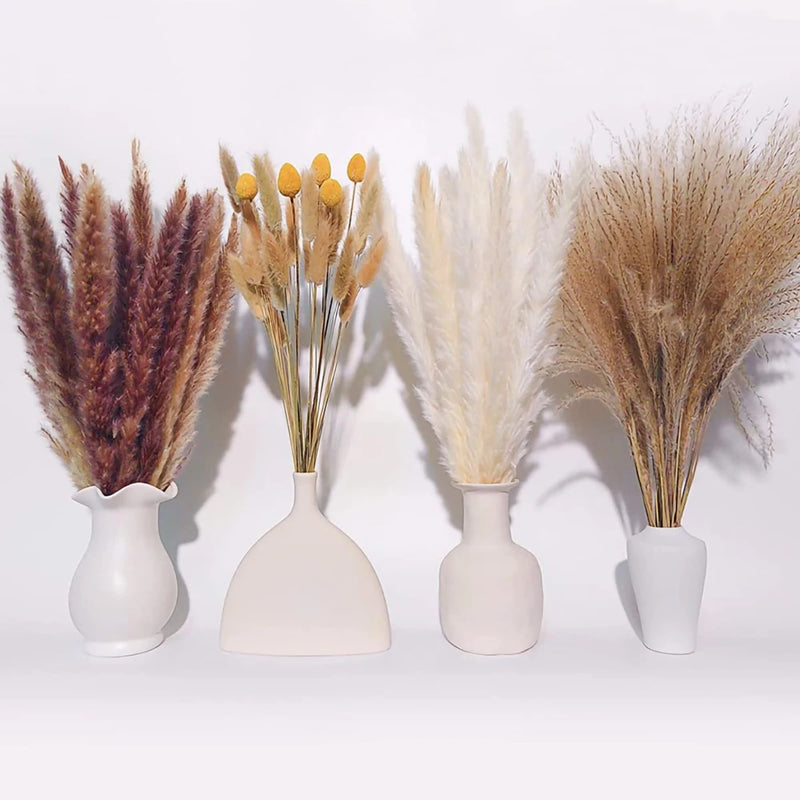 Artificial New Natural Reed Dried Flowers Pampas Grass Home Wedding Decoration European Home American Style Furry Dry Plants