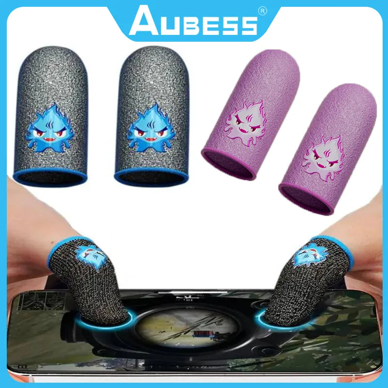 Gaming Luminous Finger Sleeve Breathable Fingertips Cover For PUBG Mobile Games Touch Screen Finger Cots Cover Mobile Touch