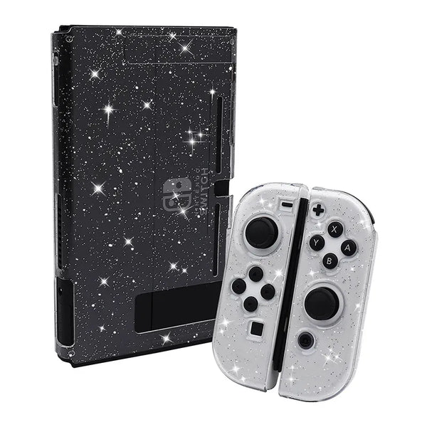 Soft TPU Crystal Glitter Case for Switch Lite Oled Console Video Game Accessory Transparent Protective Cover for Switch Skin